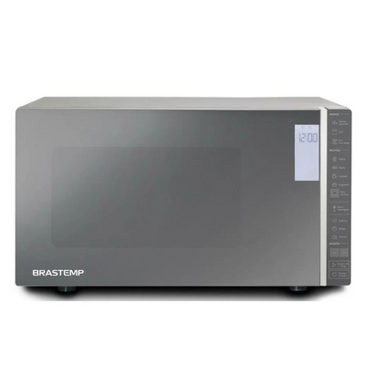Micro-ondas Brastemp 32L Painel Integrado e Grill Inox Espelhado 220V