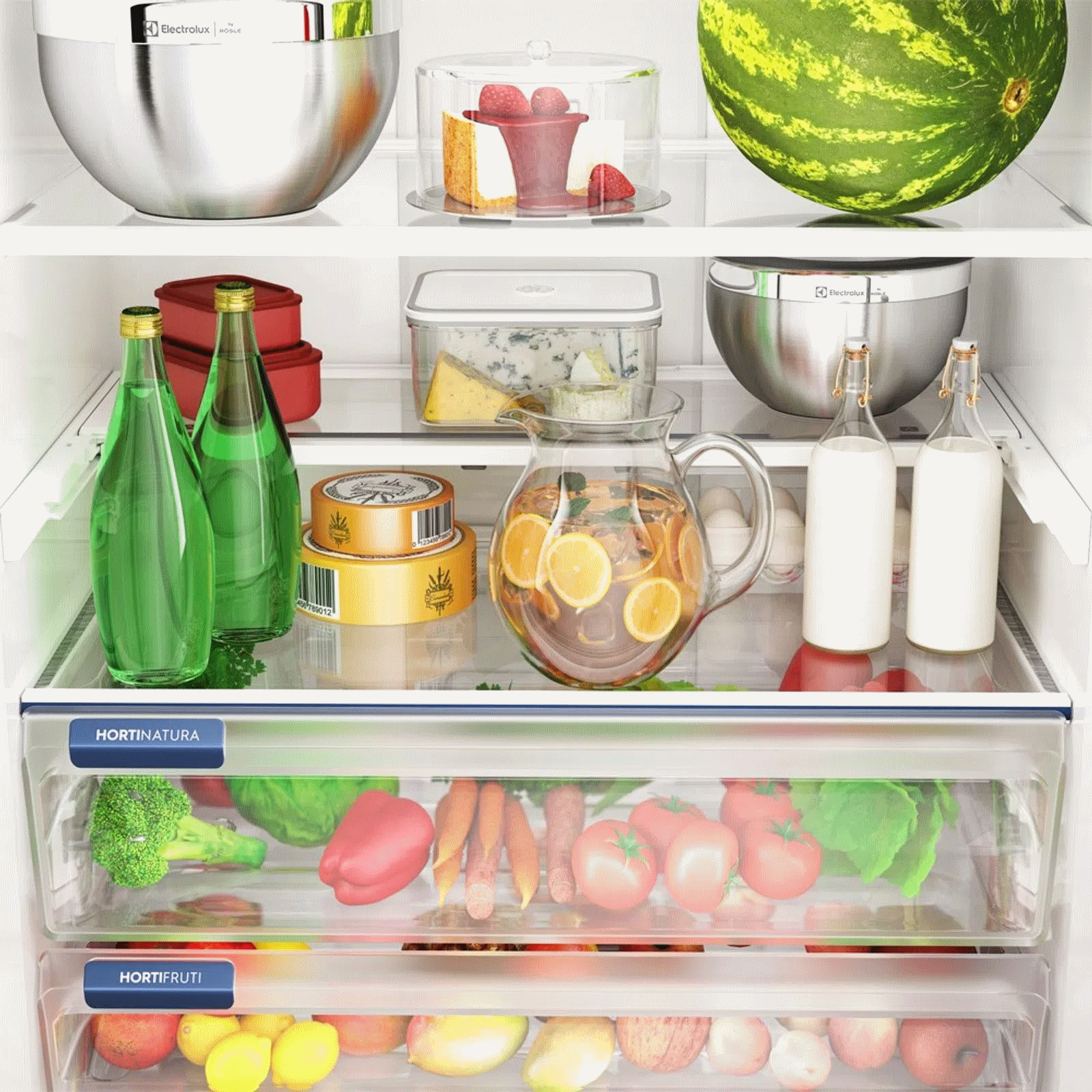 Refrigerador Electrolux 590L IM8B MultiDoor Inverter Efficient com AutoSense Inverse Preto Look 220V