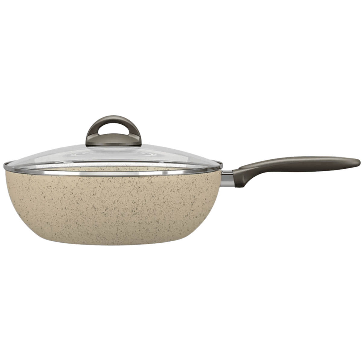 Frigideira Wok Ceramic Life Brinox Suprema 4,65 Litros Vanilla
