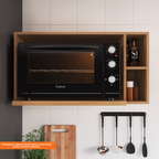 Nicho Aéreo de Cozinha Isabelle Delmarco 80cm para Forno Freijó