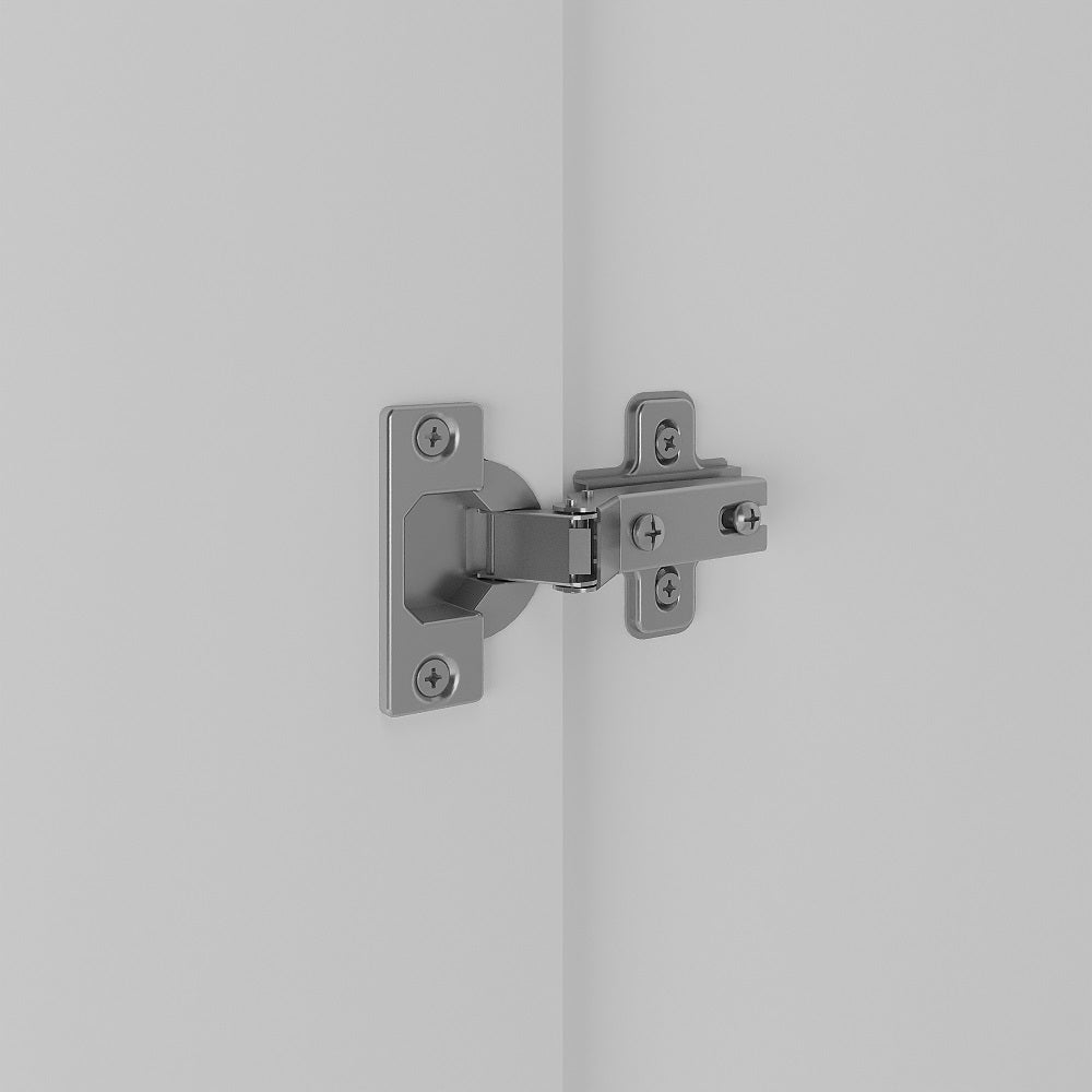 Roupeiro Logan Mambel 240cm 100% MDF 6 Portas Branco e Olmo
