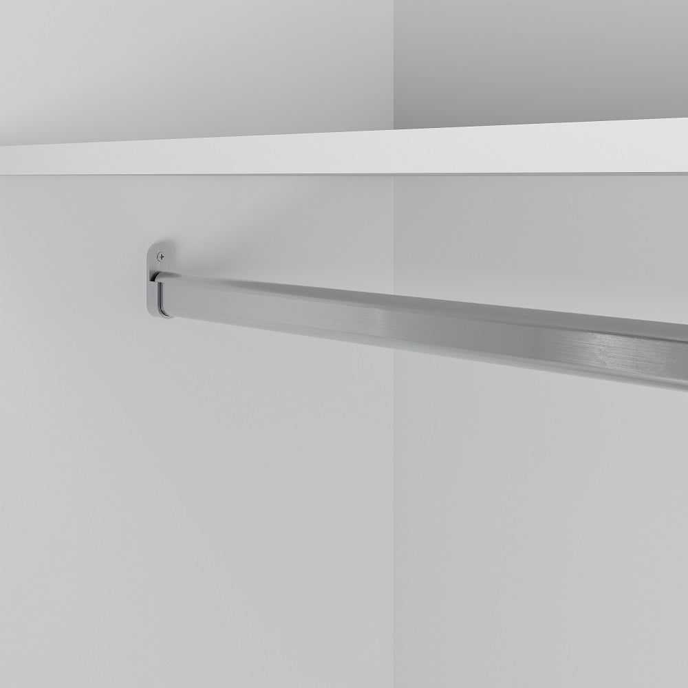 Roupeiro Logan Mambel 240cm 100% MDF 6 Portas Branco e Olmo