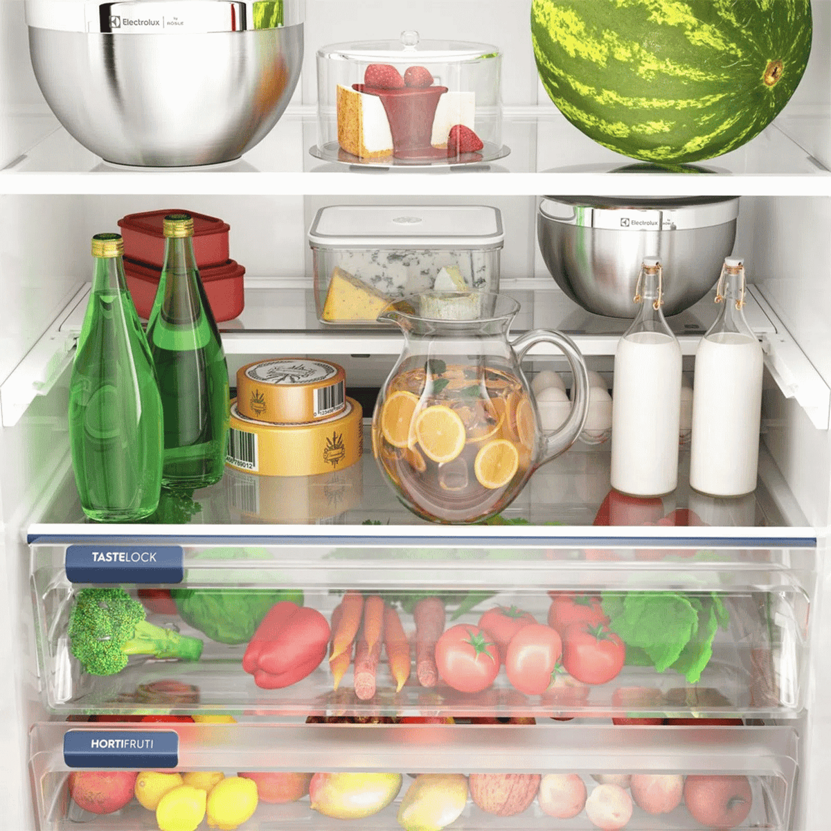 Refrigerador Electrolux 581L IQ8S Multidoor Inverter Experience com Flexispace Inox Look 220V