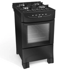 Fogão 4 Bocas Mueller MFV4BB Acendimento Automático Preto Bivolt