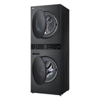 Lavadora e Secadora 14kg LG Torre WashTower AI DD Smart Black Inox 220V