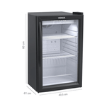 Expositora de Bebidas Venax 100L VV100 Preto Fosco 220V