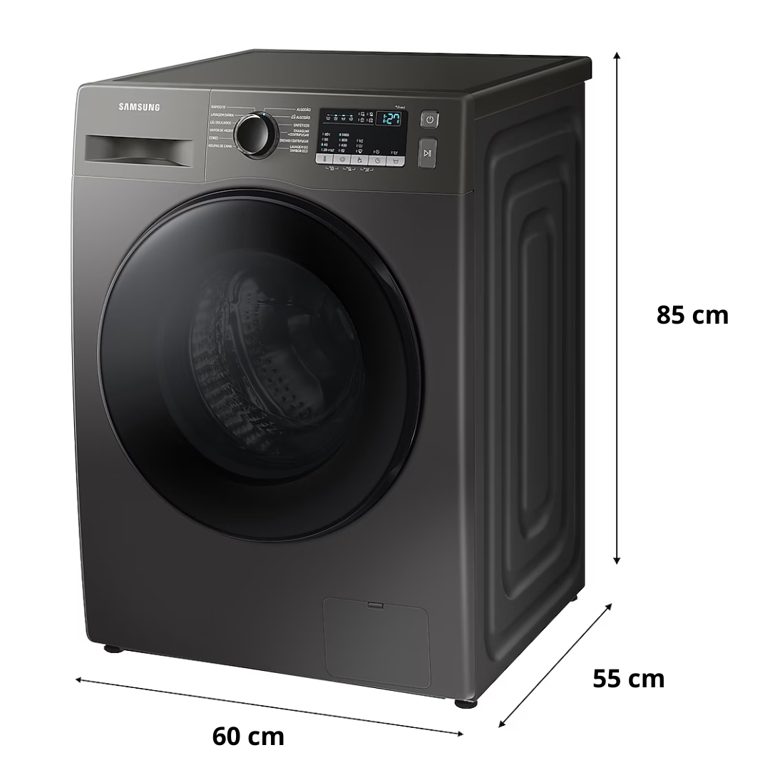 Lavadora de Roupas Samsung 11Kg Inverter WW11T Inox Look 220V