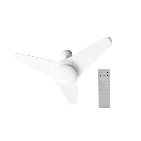 Ventilador de Teto Inverter Flow Ventisol Luminária em Led e Controle Remoto Branco Bivolt