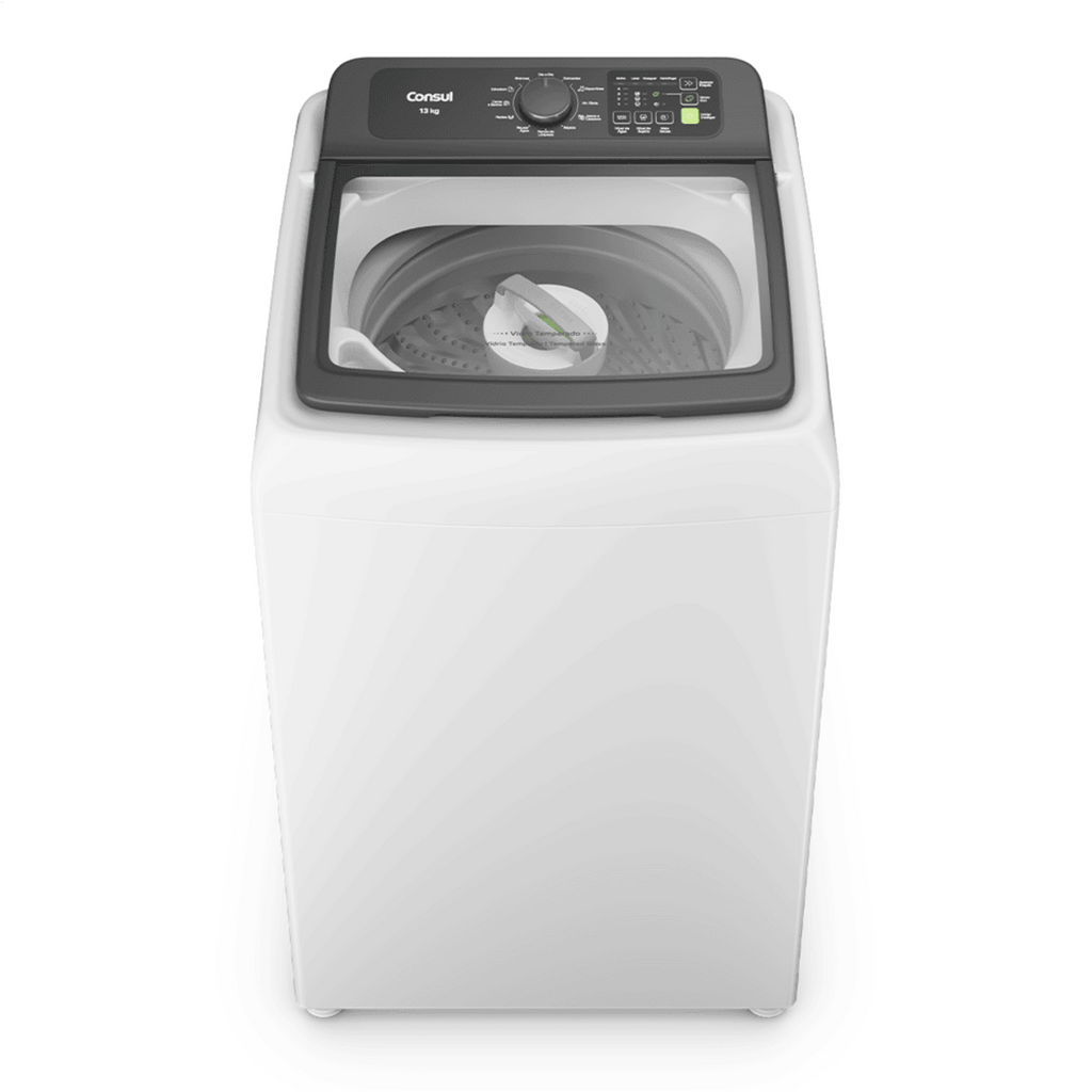 Lavadora de Roupas Consul 13Kg CWN13AB Modo Eco Cesto Inox Branco 220V