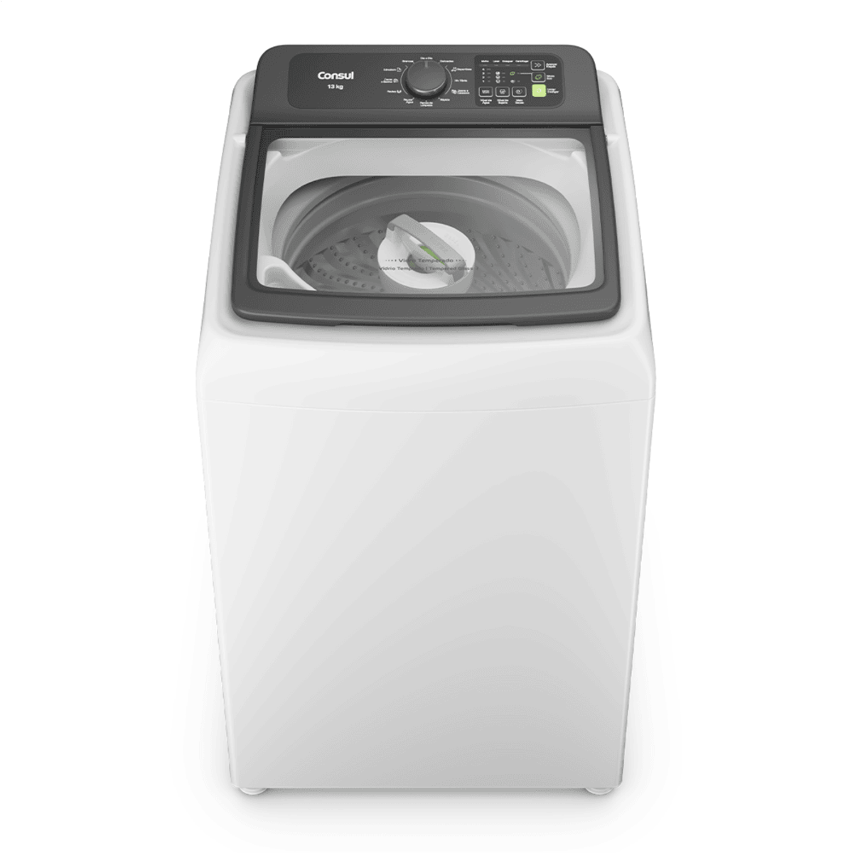 Lavadora de Roupas Consul 13Kg CWN13AB Modo Eco Cesto Inox Branco 220V