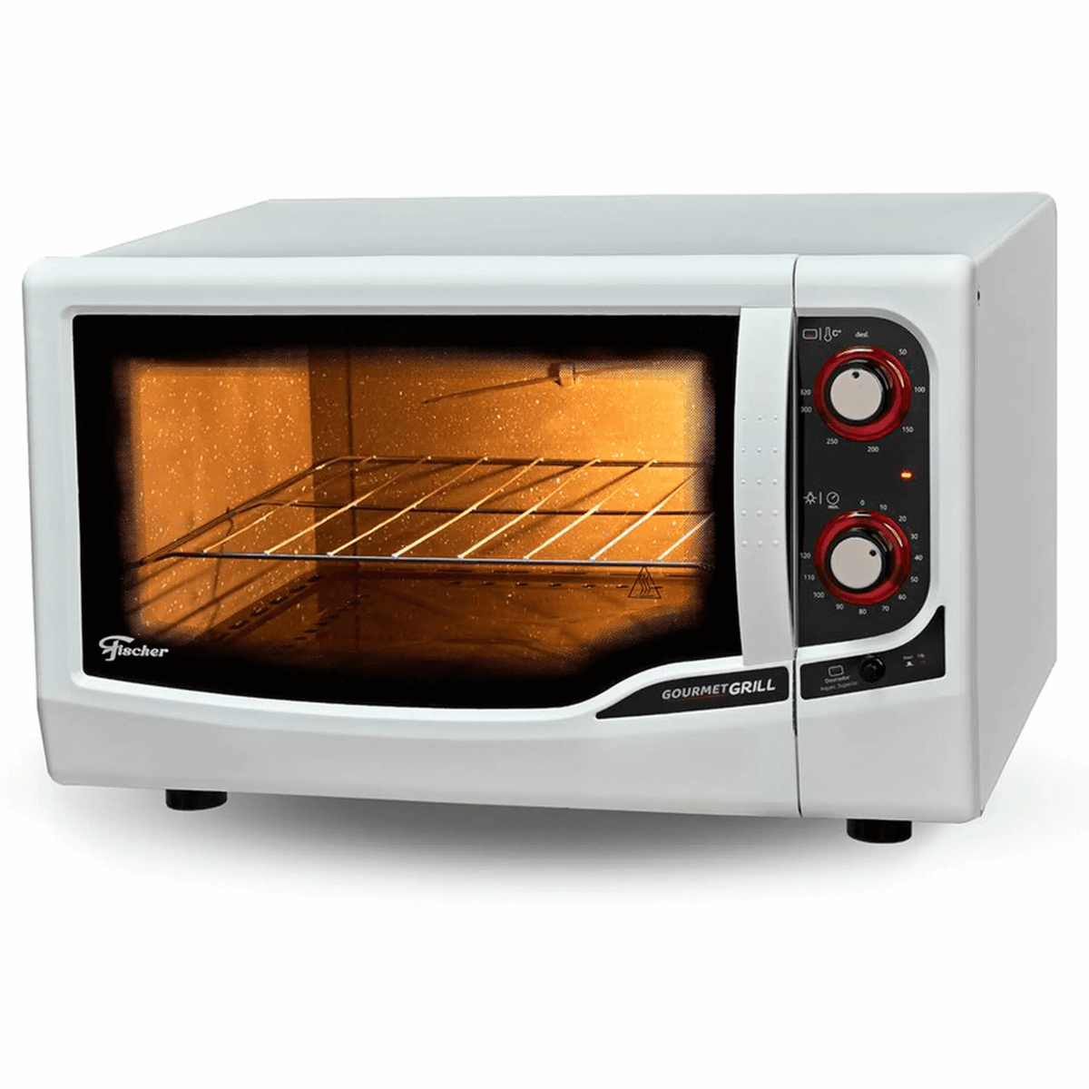 Forno Elétrico de Bancada Fischer 44L Gourmet com Grill Branco 220V