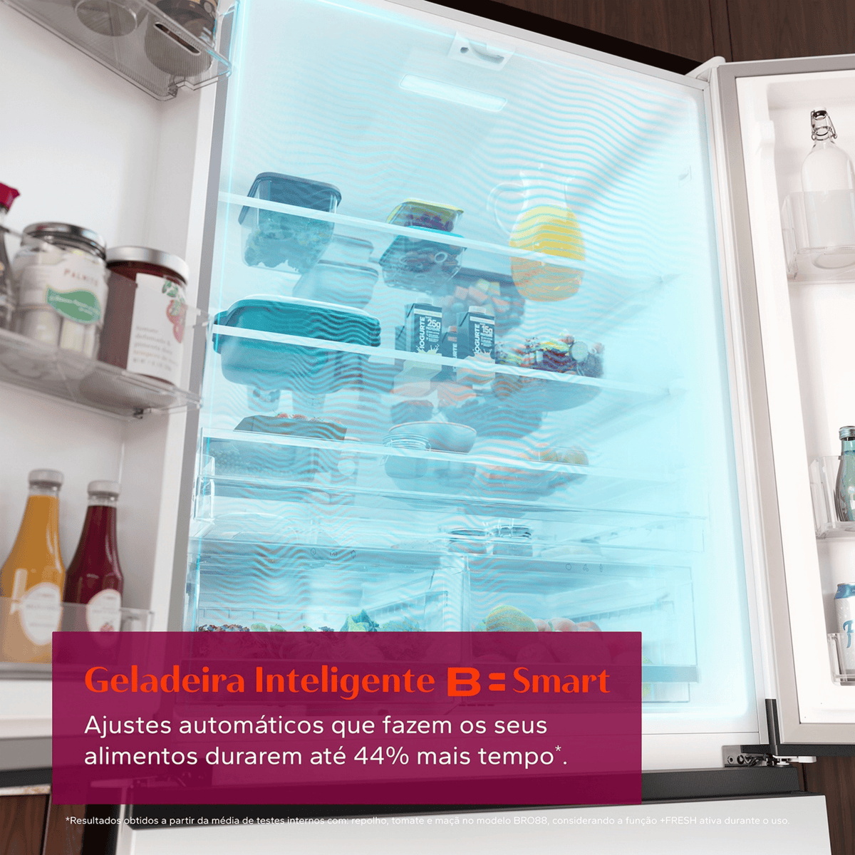 Refrigerador Brastemp 630L BRO88ABXNA 3 Portas Inteligente B=Smart French Door Inverter Branco Bivolt