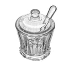 Açucareiro com Tampa E Colher Lyor Radial Cristal 210ml
