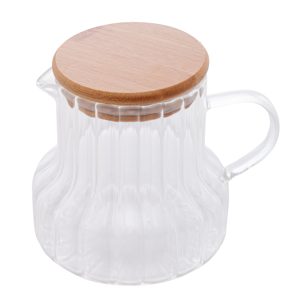 Jarra de Vidro  Coliseu Classic com Tampa de Bambu 500ml
