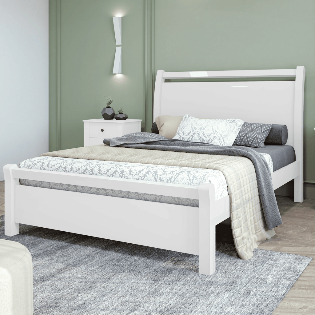 Cama Reali Casal Lopas 140cm Branco