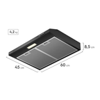 Depurador Electrolux 60cm de Parede DE6SB Preto