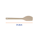 Espatula Silicone Florarte Saara 31,8cm Cabo Canelado  Bege