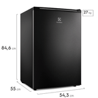 Mini Freezer Vertical Electrolux 98L Inverter FEI1 01 Porta Preto Bivolt