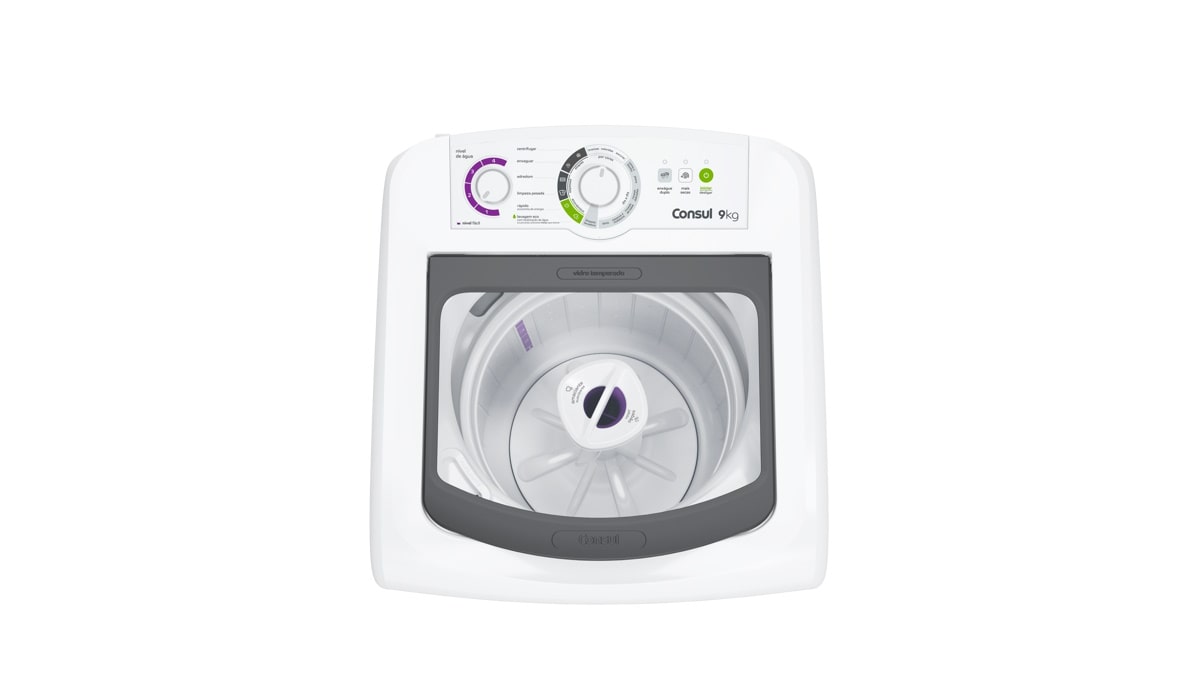 Lavadora de Roupas Consul 9Kg CWB09BB Ciclo Edredom Branco 220V