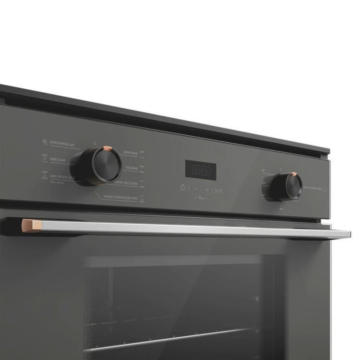 Forno de Embutir Elétrico Brastemp 47L Infinity com Air Fryer Cinza 220V
