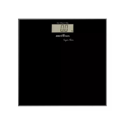 Balança Digital Britânia Eletrônica Super Slim Preto