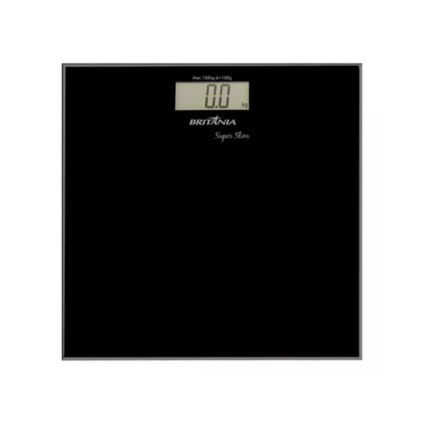 Balança Digital Britânia Eletrônica Super Slim Preto