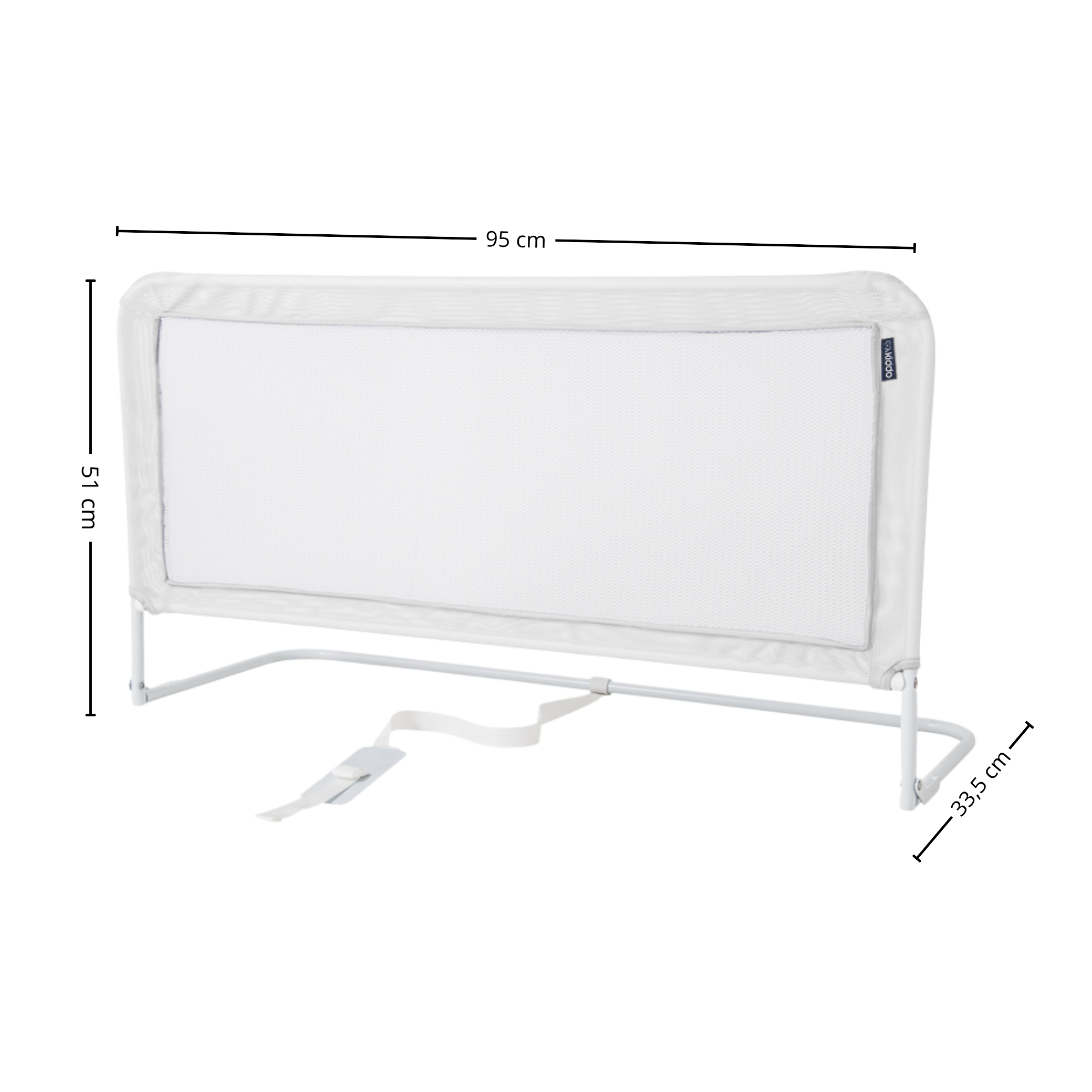 Grade de Proteção Zucki Kiddo para Cama Box Branco