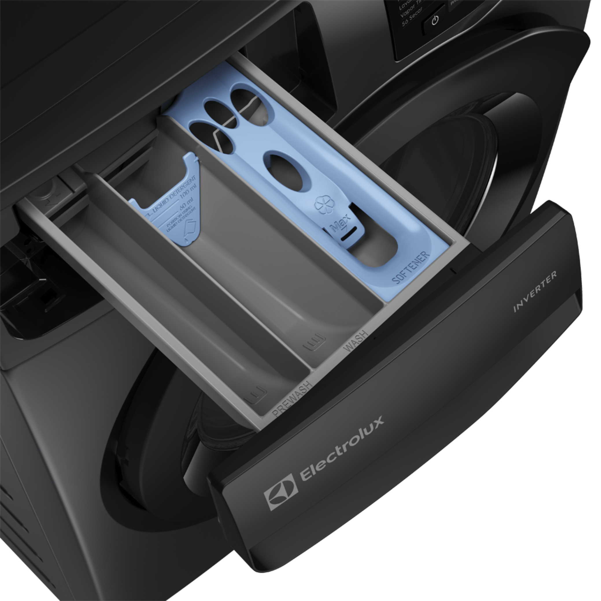 Lava e Seca Electrolux 12kg LSC12 Inverter Lavagem Inteligente Cinza Ônix 220V
