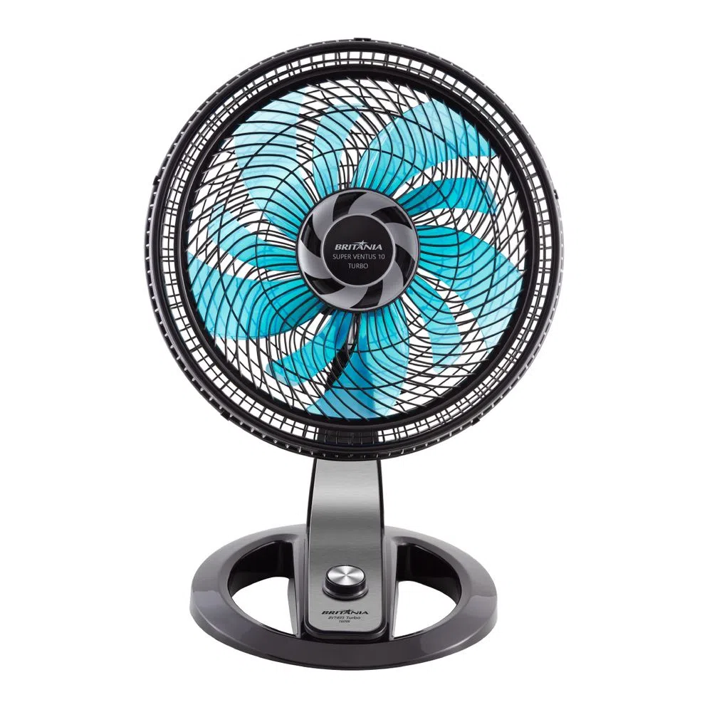 Ventilador de Mesa/Parede Britânia Turbo Super Ventus BVT495PA 10 Pás 47cm Preto 220V