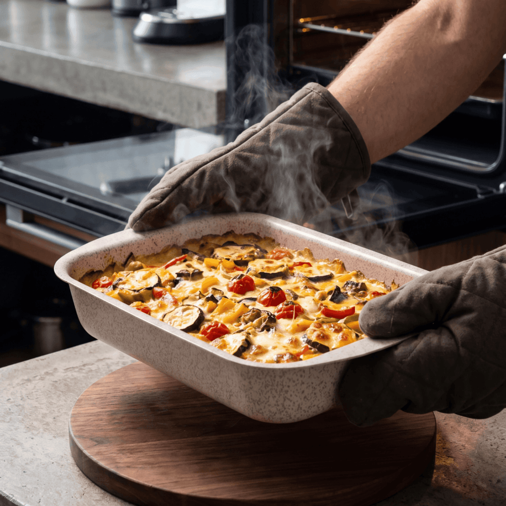 Assadeira Brinox Ceramic Life Bakeware Retangular Vanilla