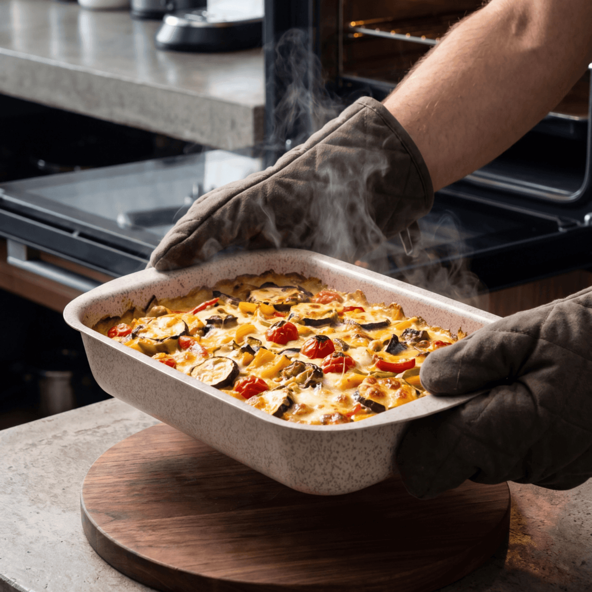 Assadeira Brinox Ceramic Life Bakeware Retangular Vanilla