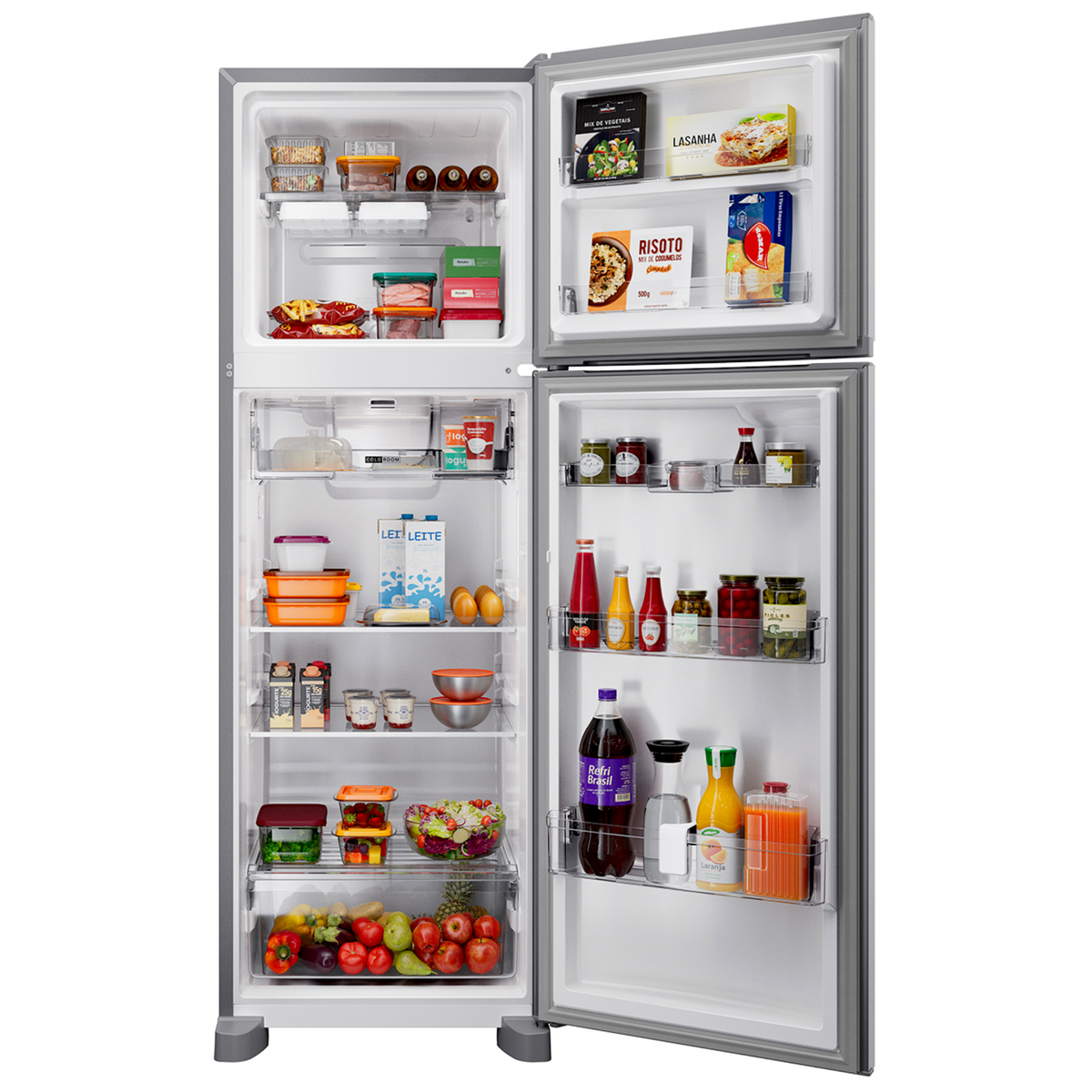 Refrigerador Brastemp 415L BRM52MK Duplex Xpert Inverter Cor Inox 220V