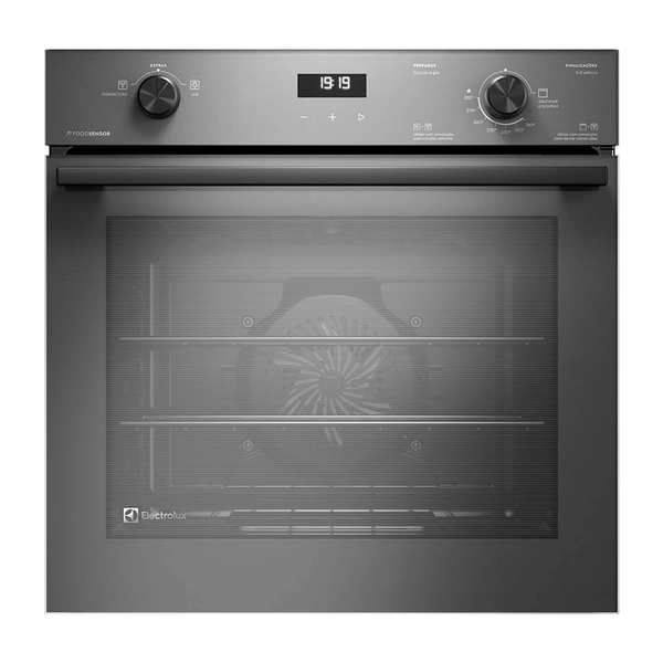 Forno de Embutir a Gás Electrolux 80L OE8GF Experience com Convecção e Grill Cinza 220V