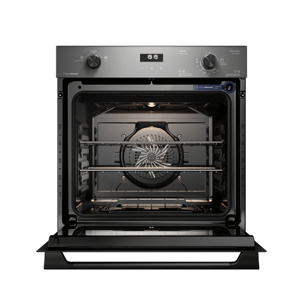 Forno de Embutir a Gás Electrolux 80L OE8GF Experience com Convecção e Grill Cinza 220V