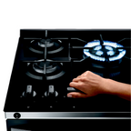 Fogão 5 Bocas Brastemp BFS5VCE Mesa de Vidro e Turbo Chama Preto Bivolt
