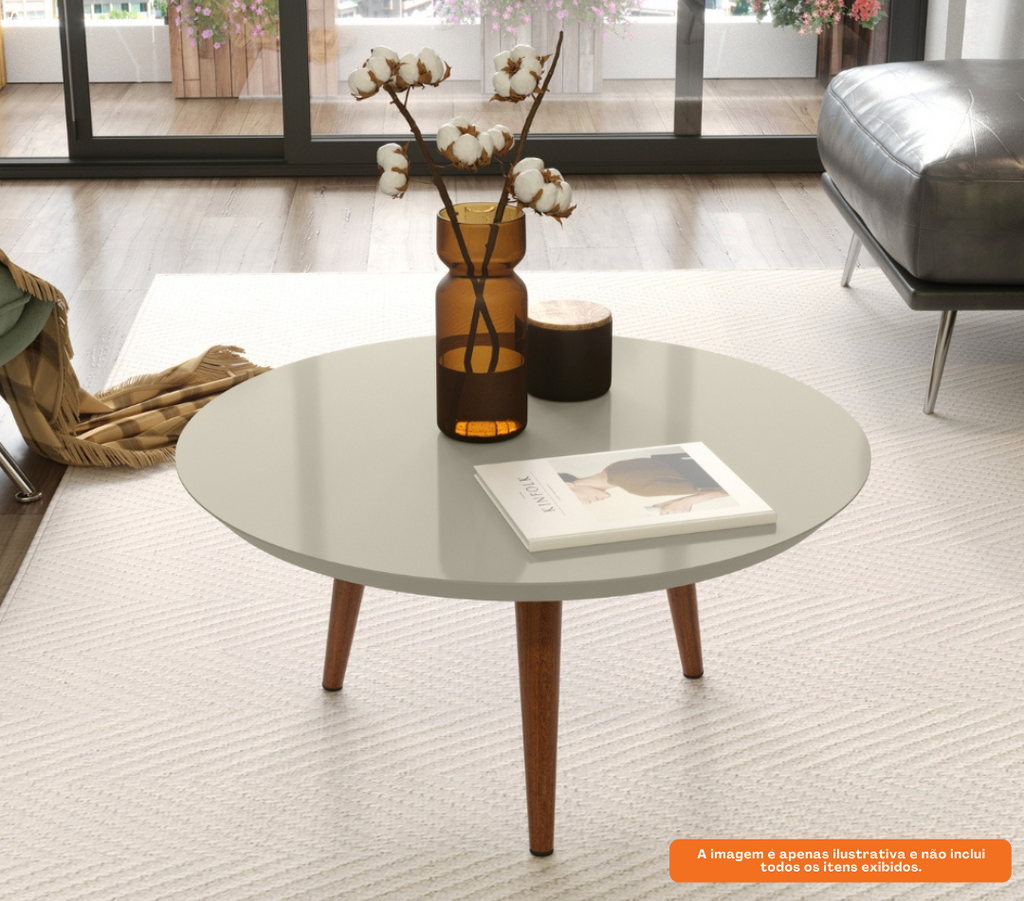 Mesa Centro Luna 67cm Patrimar Off White
