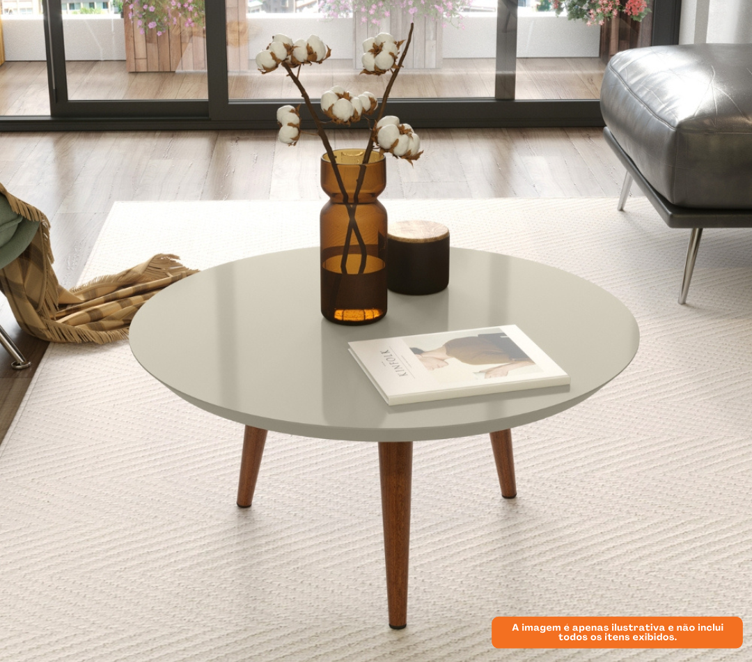 Mesa Centro Luna 67cm Patrimar Off White