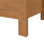 Mesa de Cabeceira Maggiore Lopas 3 Gavetas Amêndoa Clean