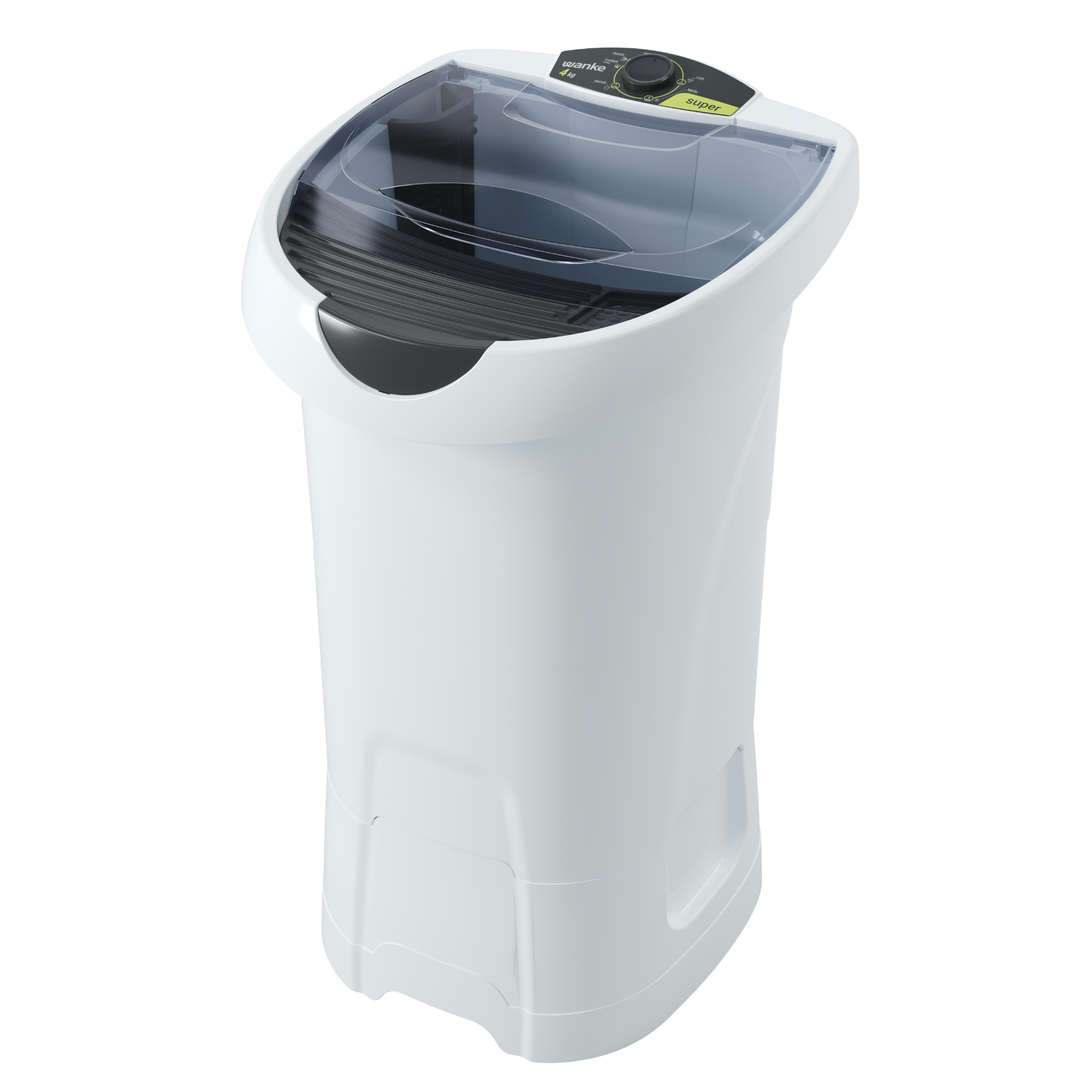 Lavadora de Roupas Wanke Super Lis Semi-Automática 4Kg Filtro de Fiapos Branco 220V
