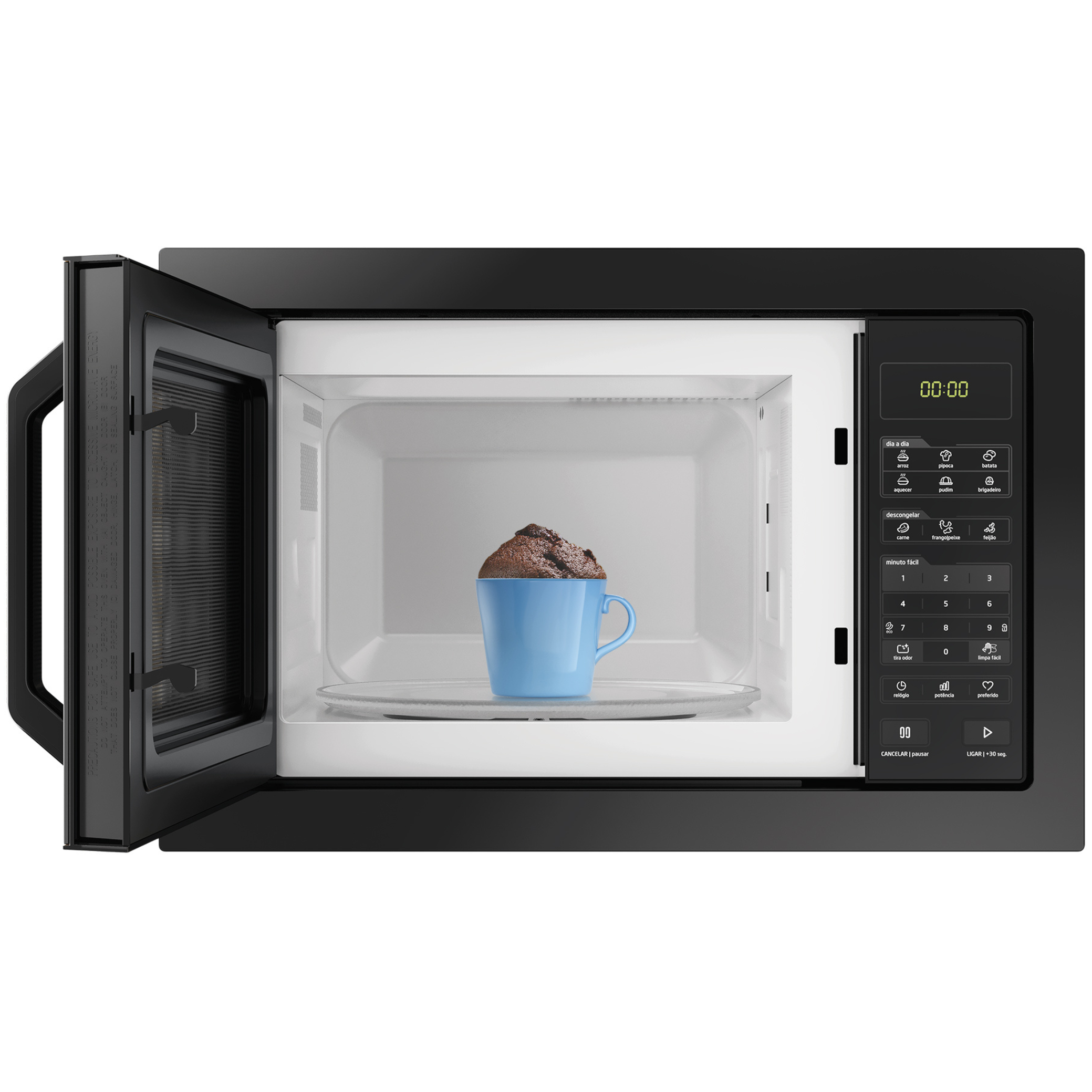 Micro-ondas de Embutir Midea 35L Função Tira Odor Preto 220V