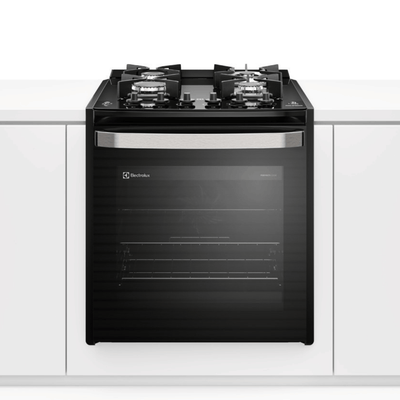 Fogão de Embutir 4 Bocas Electrolux Experience FE4EB com Mesa de Vidro PerfectCook360 Preto 220V