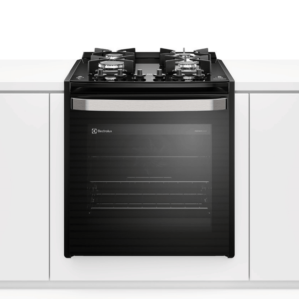 Fogão de Embutir 4 Bocas Electrolux Experience FE4EB com Mesa de Vidro PerfectCook360 Preto 220V