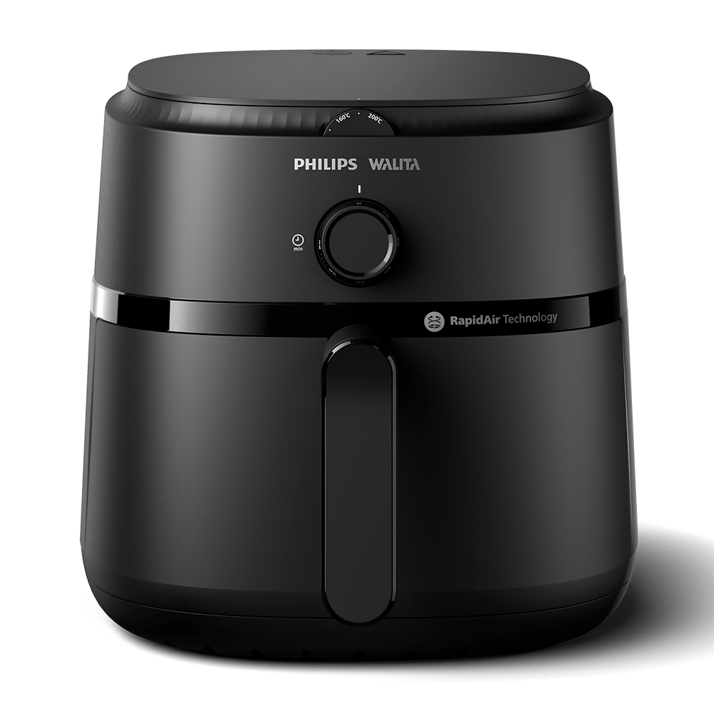 Fritadeira Elétrica Sem Óleo AirFryer 6,2L Philips Walita Preto 220V