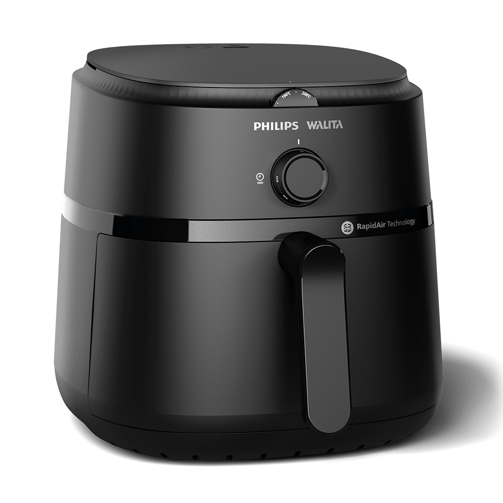 Fritadeira Elétrica Sem Óleo AirFryer 6,2L Philips Walita Preto 220V