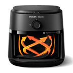 Fritadeira Elétrica Sem Óleo AirFryer 6,2L Philips Walita Preto 220V