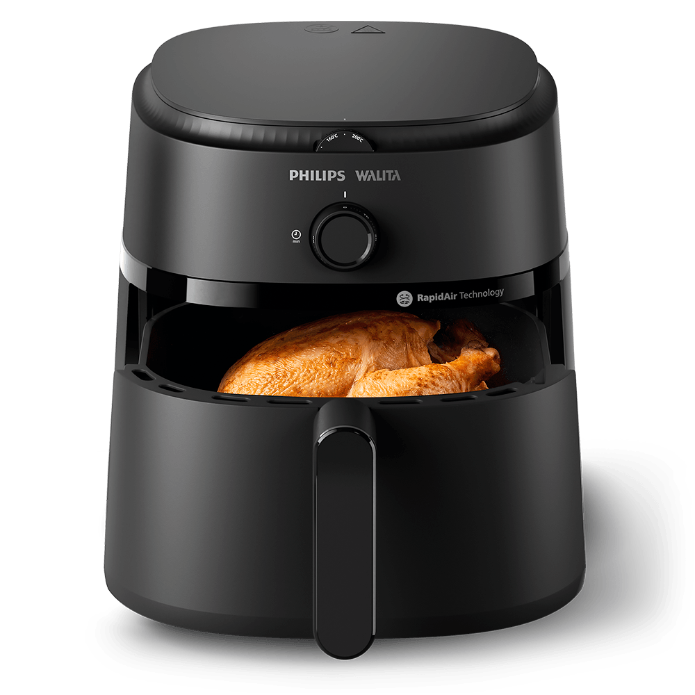 Fritadeira Elétrica Sem Óleo AirFryer 6,2L Philips Walita Preto 220V