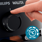 Fritadeira Elétrica Sem Óleo AirFryer 6,2L Philips Walita Preto 220V
