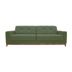 Sofá Living MH4219 210cm Herval 2 Assentos Base Madeira Verde