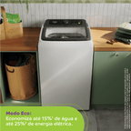 Lavadora de Roupas Consul 13Kg CWN13AB Modo Eco Cesto Inox Branco 220V
