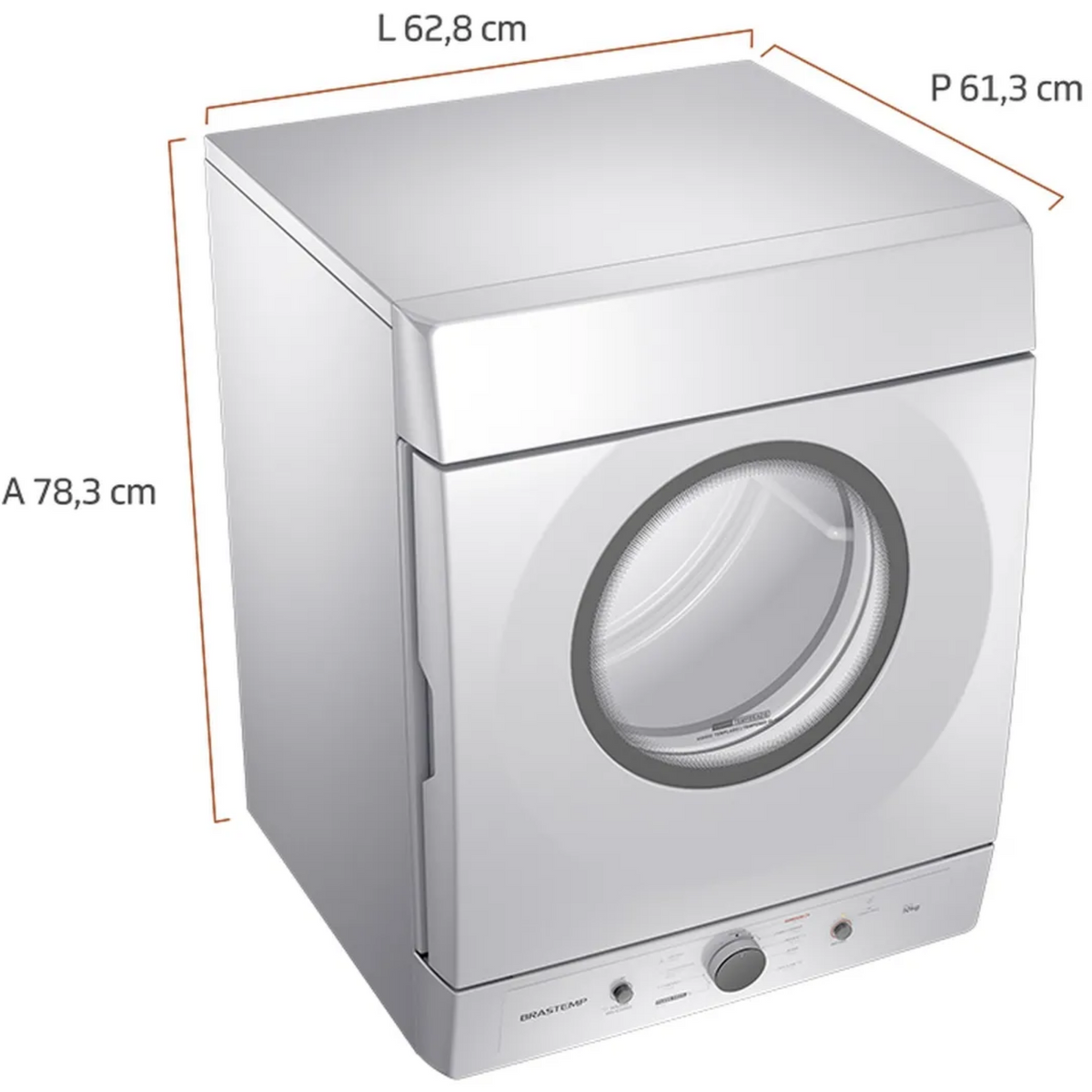 Conjunto Brastemp Lavadora de Roupas 18kg Advanced BWF18AB + Secadora de Parede 10kg BSI10BB 220V